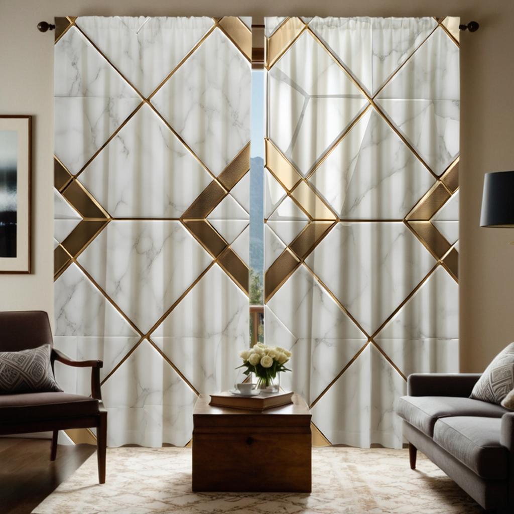 2 stk HD lett luksus geometrisk dekorativt gardin Gult digitaltrykt gardin hjemmedekorasjon stil dekorasjon stue