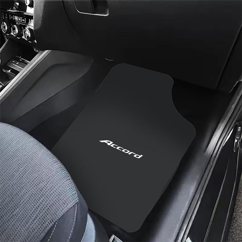 2/4PCS Car Interior Floor Mats Front & Rear Non-slip Carpet Pad For Honda Accord Civic CRV HRV Fit Jazz City Odyssey Accessories KU9