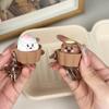 1/2Pcs Mini Cake Button Stress Relief Decompression Food Clicker Keychain Backpack Pendant Creative Gift