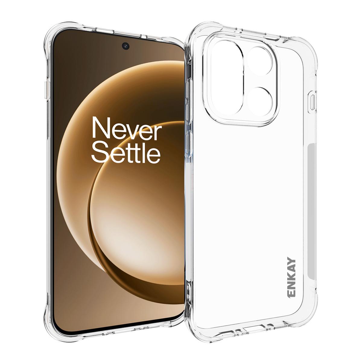 

Для OnePlus 15 5G Прозрачный чехол ENKAY HAT PRINCE Ударопрочный противоскользящий ТПУ чехол