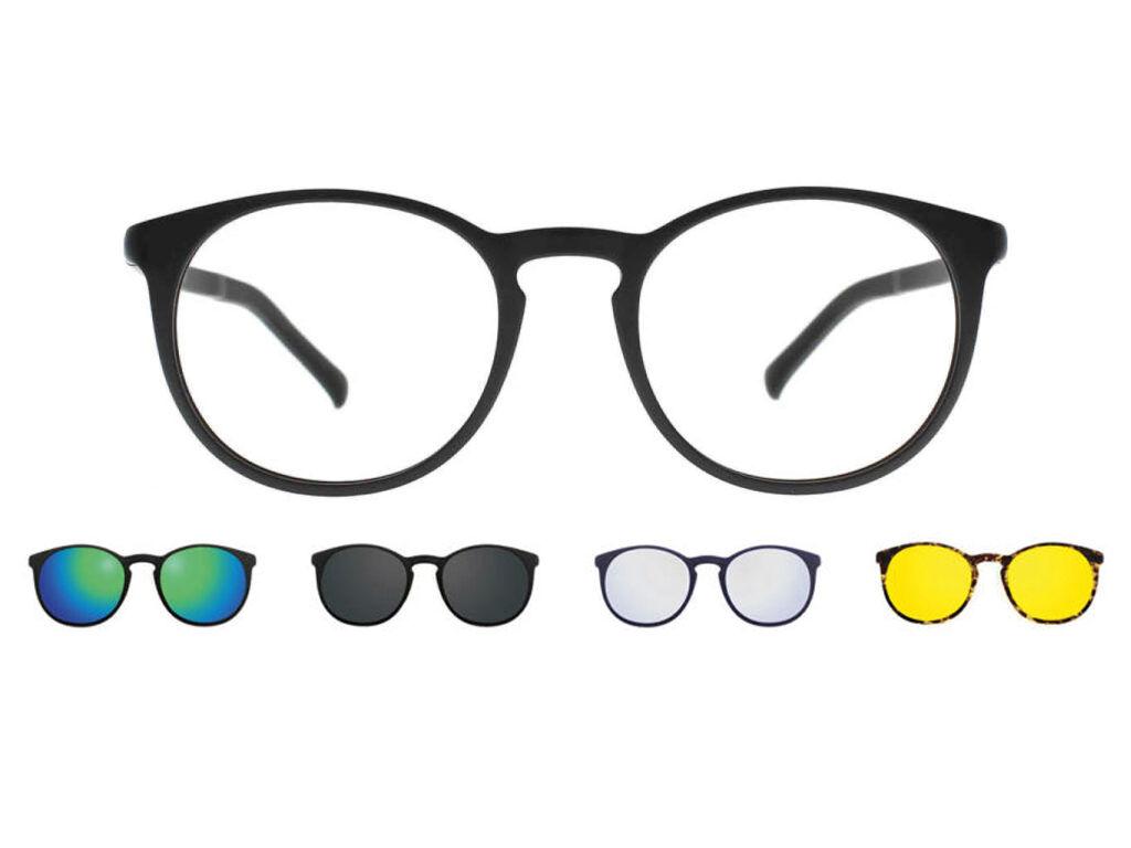 

Очки для зрения Clip On Round Blue Smartbuy collection CroydOn With Clip On U 220 M04 модные унисекс Blue/50