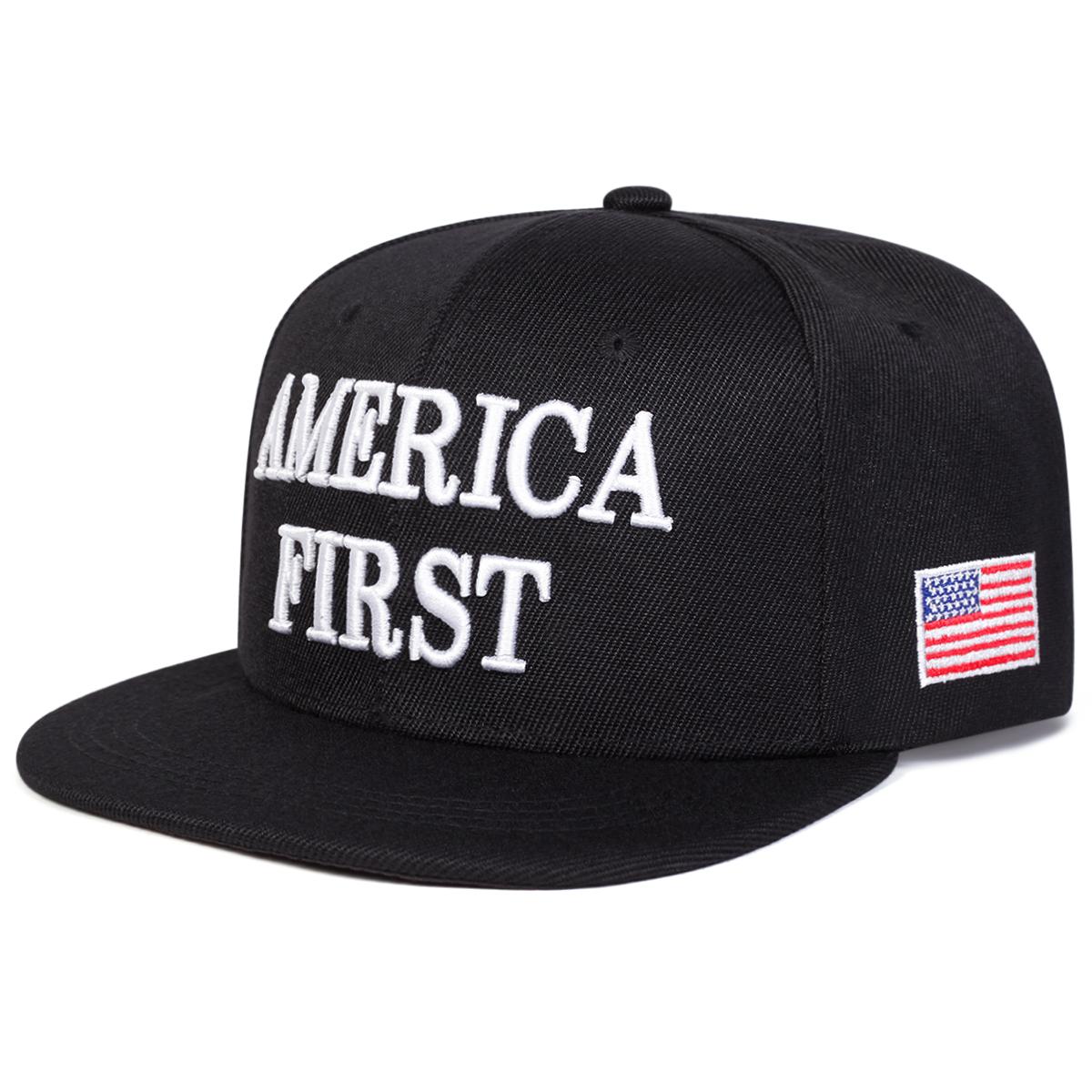 

Unisex America First Letter Embroidery Hip-Hop Hats Spring And Autumn Outdoor Adjustable Casual Baseball Caps Sunscreen Hat