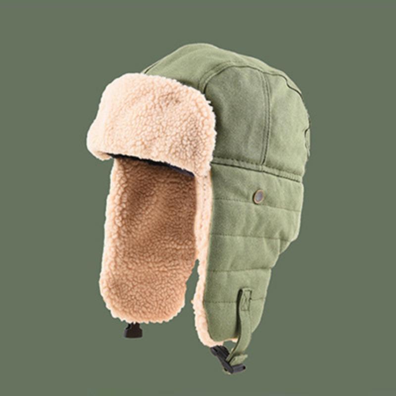 Thunderbolt Hat Men and Women Winter Padded Thickened Ear Protection Cap Cycling Outdoor Ski Ins Warm Cold Cotton Cap
