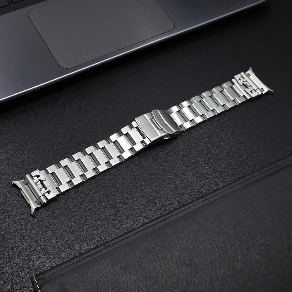 

Stainless Steel Band for Samsung Galaxy Watch Ultra 47mm 2025 No Gaps Bracelet Quick Fit Business Strap for GALAXY ULTRA 7 47MM Galaxy Watch Ultra срібний