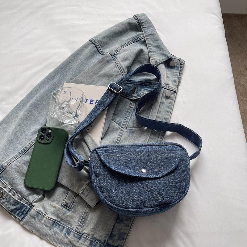 Geantă Denim Femei Geantă Mică de Umăr Geantă Crossbody