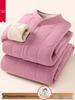 Warm Lambswool Velvet-Lined Cotton Clothing Set for Women & Grandmothers