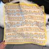 New 71 * 71cm Korean Version Small Square Scarf Women's Silk Scarf Spring and Summer Thin Sunscreen Scarf Neck Protection Bag Headband Versatile