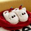 Women's Winter Black Cat Plush Slippers - Cozy Indoor Platform for Autumn/Winter 2025