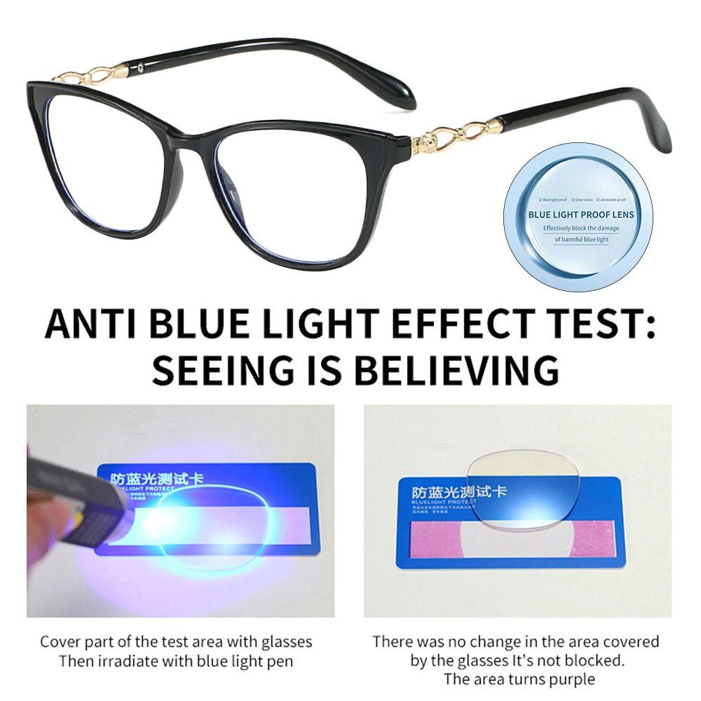 Cat Eye Reading Eyeglasses for Women Fashion Blue Ray Blocking Matal Prescription Eyeglasses Classic Vintage Optical Presbyopic Eyewear +1.0~+4.0