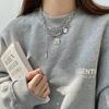 Cold Wind Titanium Steel Necklace, Female Personality Multi-layer Stainless Steel Collarbone Sweater Chain, Versatile Hip-hop Pendant