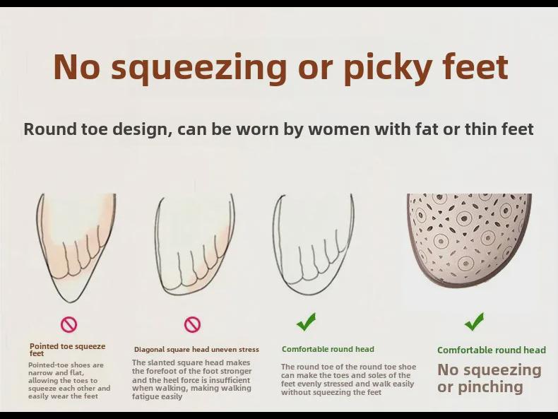 Summer Leather Sandals: Breathable, Non-Slip Soft Sole for Middle-Aged and Elderly Women