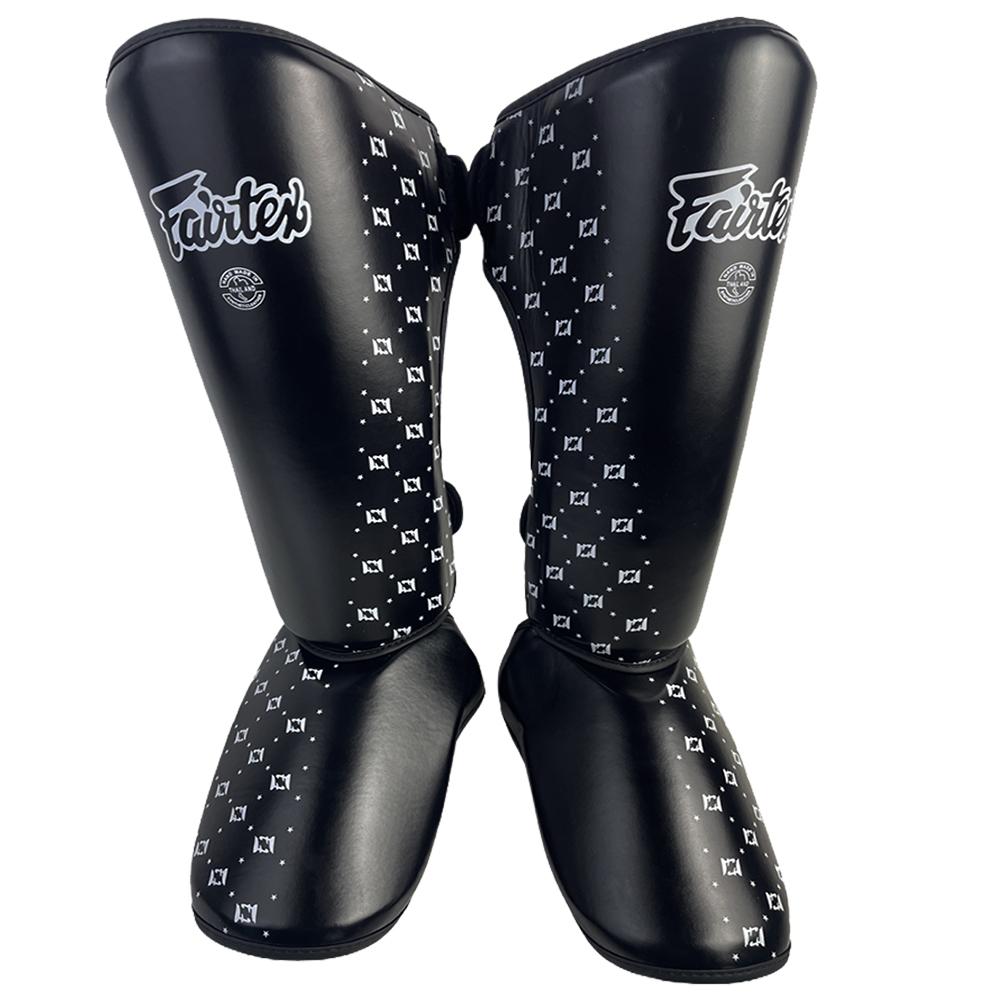 

high quality black professional kids boxing training shin guard adults kickboxing Sanda boxing Leggings Ankle protection for M S(125cm-150cm)