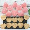 10 Stück Valentinstag 3D Ausstecher, Herzförmige Keksstempel DIY Pressformen Für Love You Blume Herz Ausstecher