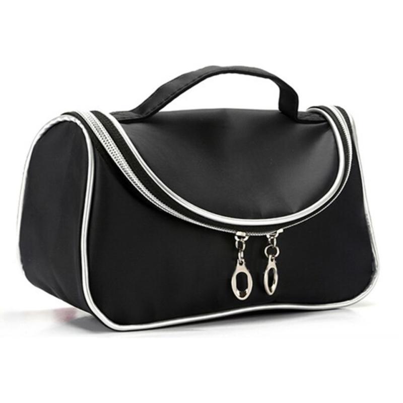 Makeup Bag Black Fashion Lock Multifunction Large Women Makeup Bag Women Organizer Cosmetic Headsets | Cosmetics and Cases