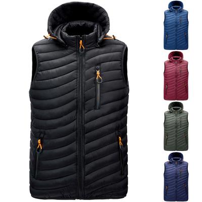 Casual Men'S Vest Men'S Loose  And Winter Warm Down Cotton Vest Coat
