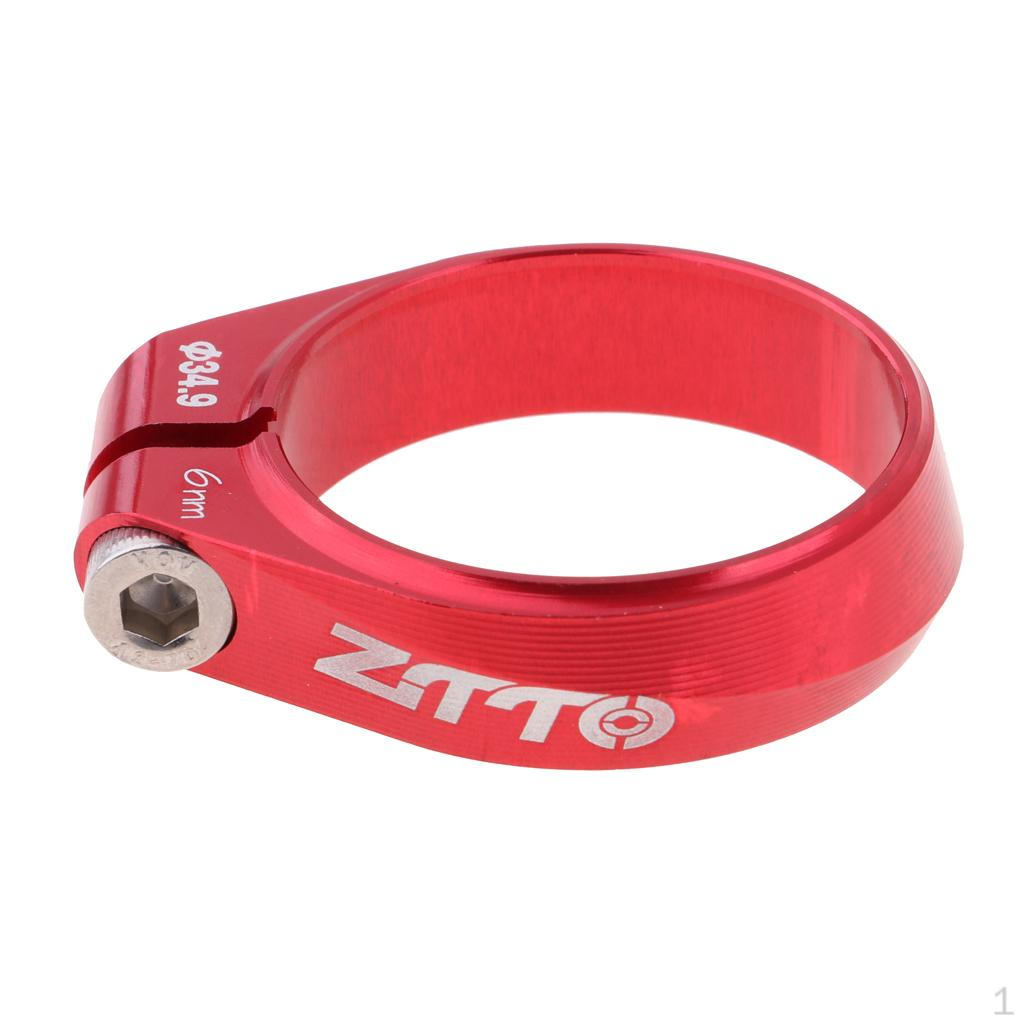 

/ 34.9MM Bicycle Seat Post Clamp Aluminium Alloy Tube Clip Mountain Road Bike Accessories красный