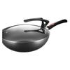 ASD Rust-Resistant Fine Iron Wok with Standing Lid