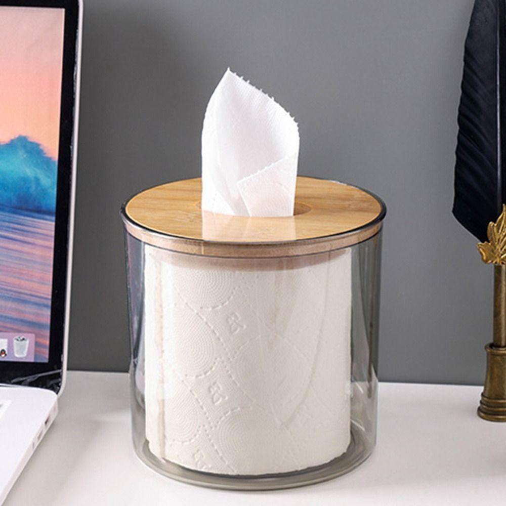 Simple Storage Box Tissue Boxs Toilet Paper Roll Storage Desktop Paper Box