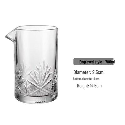 ZISIZ Thickened Crystal Cocktail Mixing Glass