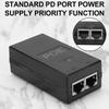 Desktop POE Injector Ethernet Adapter 24V 48V 0.5A Ethernet Adapter 12W 24W 100Mbps Surveillance CCTV for IP Camera Power Supply