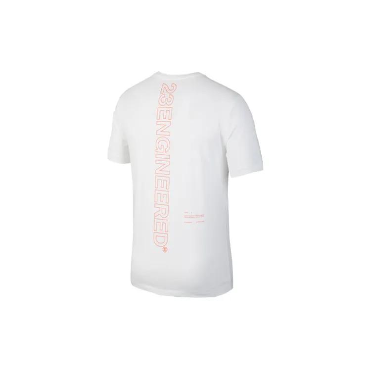 Jordan T Shirts Men's Crew Neck Moderate Straight Fit (Unisex) T-Shirts CJ6233 100