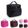 Fashionable Striped Women's Waterproof Cosmetic Bag With High Capacity