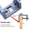 Heavy Duty Aluminum Cabinet Door Dowel Drilling Guide Tool Press Activated Wood Joinery Aid For Seamless Concealed Hole