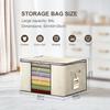 1/2/4/6pcs Storage Bag With Handles, Portable Clothes Storage Bag With Zipper For Clothes, Quilts, Household Wardrobe Organizer