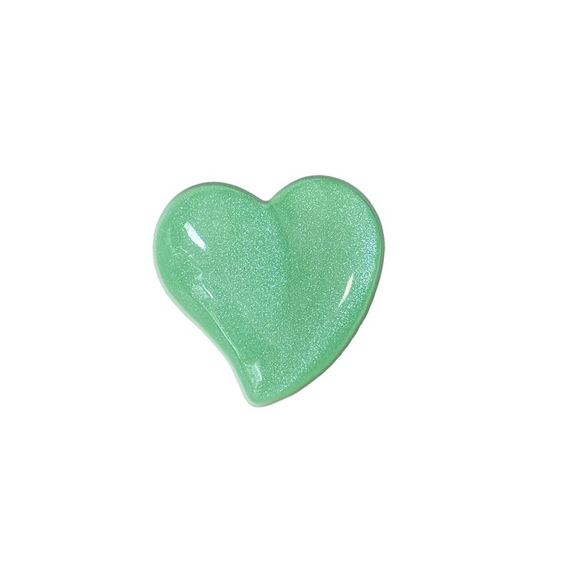 Glitter Solid Color Love Mobile Phone Airbag Bracket Back Sticker Retractable Lazy Support Frame Desktop Women'S Model