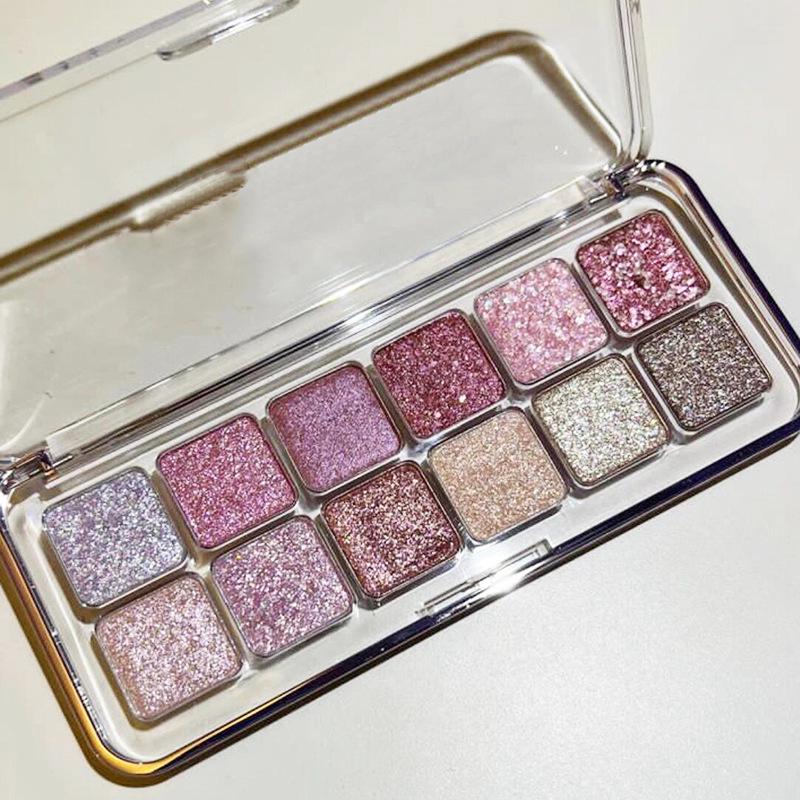 DIKALU Little Begonia 12-Color Eyeshadow Palette - 2025 Shimmer Edition