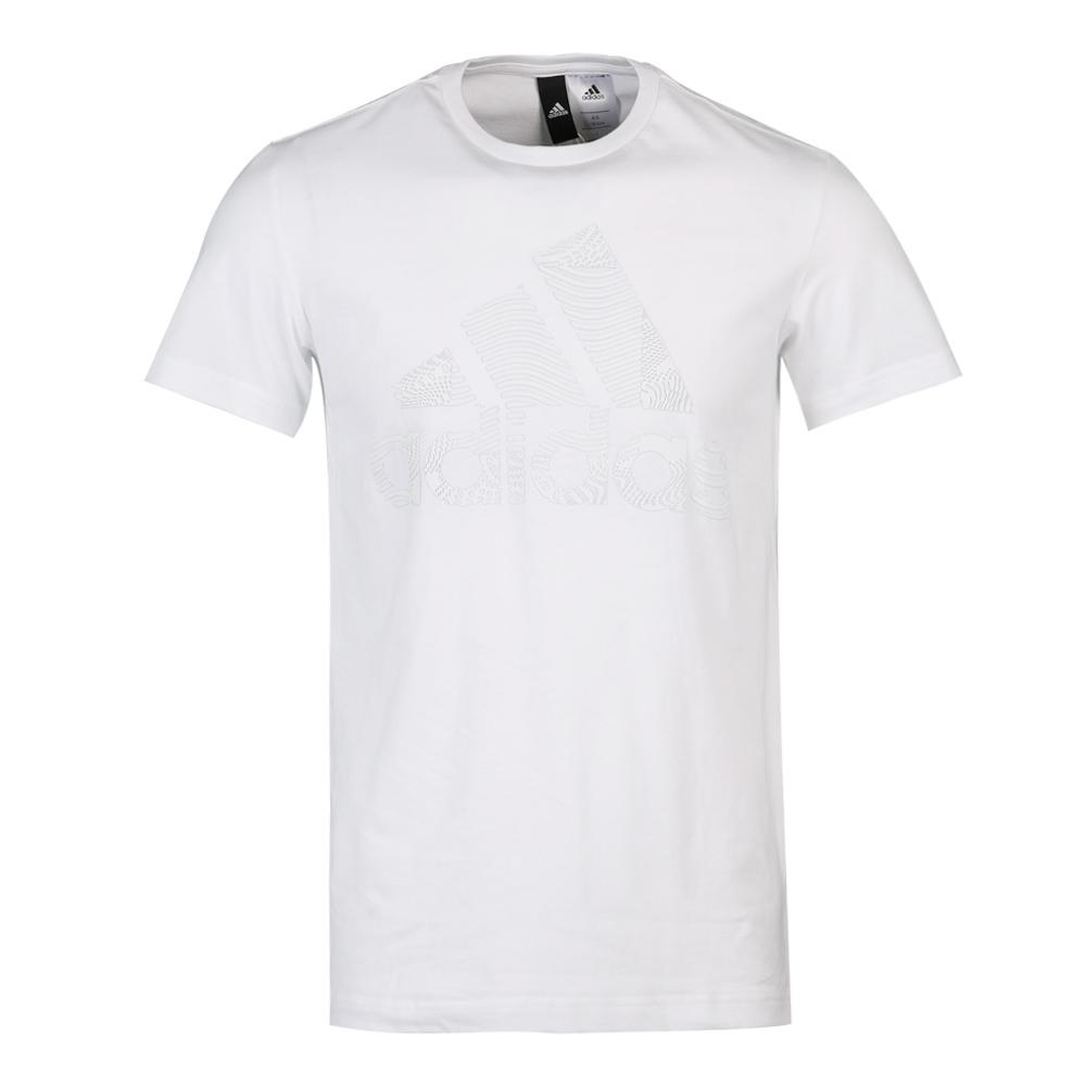 

Adidas T Shirts Men s White Crew Neck Moderate Straight Fit CV4538 L