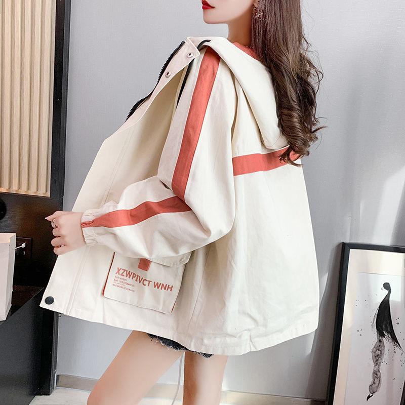 Cool Black Work Jacket Harajuku Streetwear Hoodie Women Vintage Ulzzang Autumn Boyfriend Patchwork Jacket