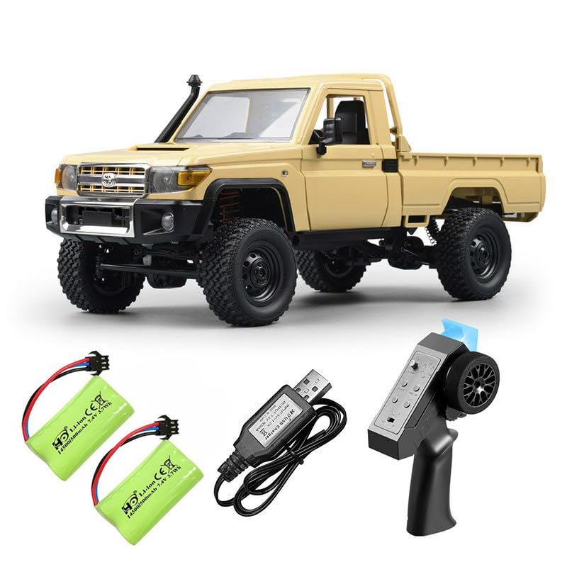 MN MODEL Scale Toyota Land Cruiser 79 Radio Control Crawler Technically Licensed Birthday Gift for Christmas Gift 112 Car, MN-82, Certified, 4WD,
