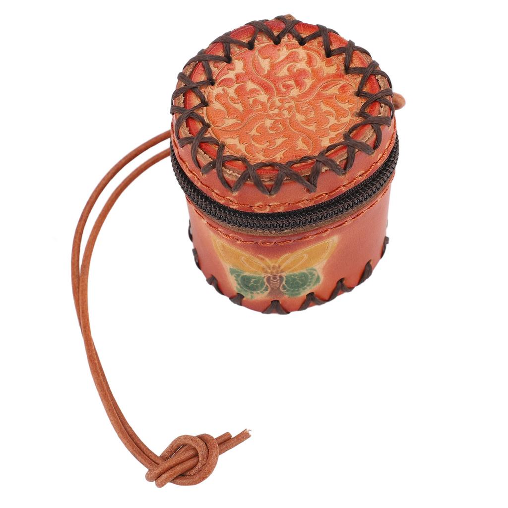 Mini Niedlicher Kosmetiktaschenanhänger Multifunktionaler Rindsleder Lippenstift Kartenhalter Taschenanhänger für