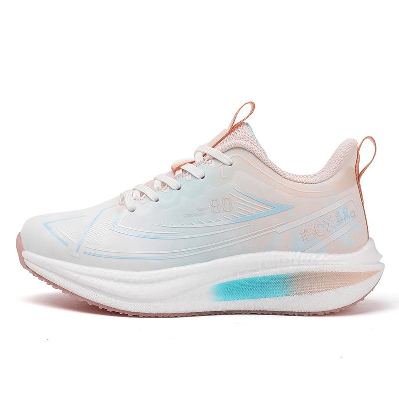 Girls Leather Waterproof Sports Shoes Autumn and Winter New Middle School Student Popcorn Shock Absorption Ultra-light Soft Sole Professional Running