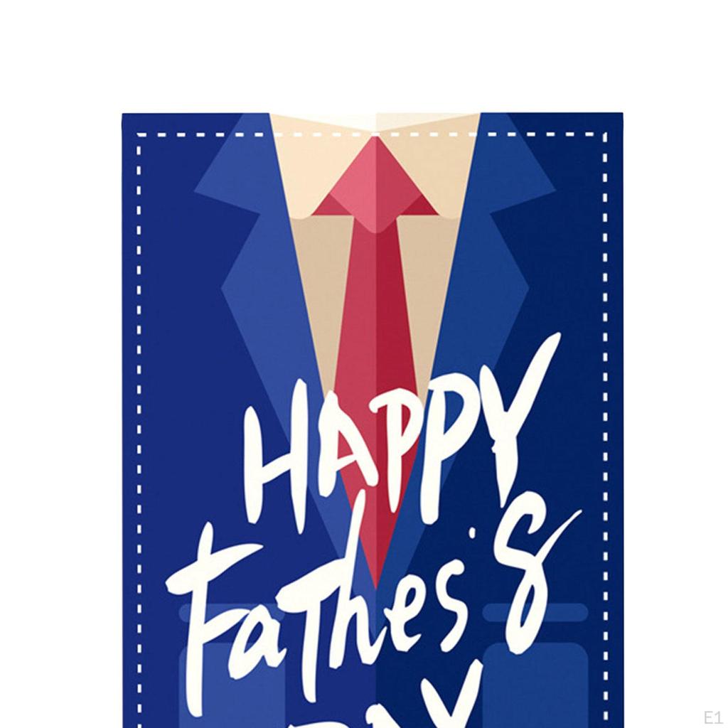 Happy Father's Day Garden Flag Polyester Banner Thoughtful Gifts,Decorative Porch Decor