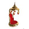 Metal - Golden Umbrella Chhatra For Car Dashboard/Office Desk/Table/Home Decor Showpiece, Chatri Aasan For God Murt/Idol, Fantasy