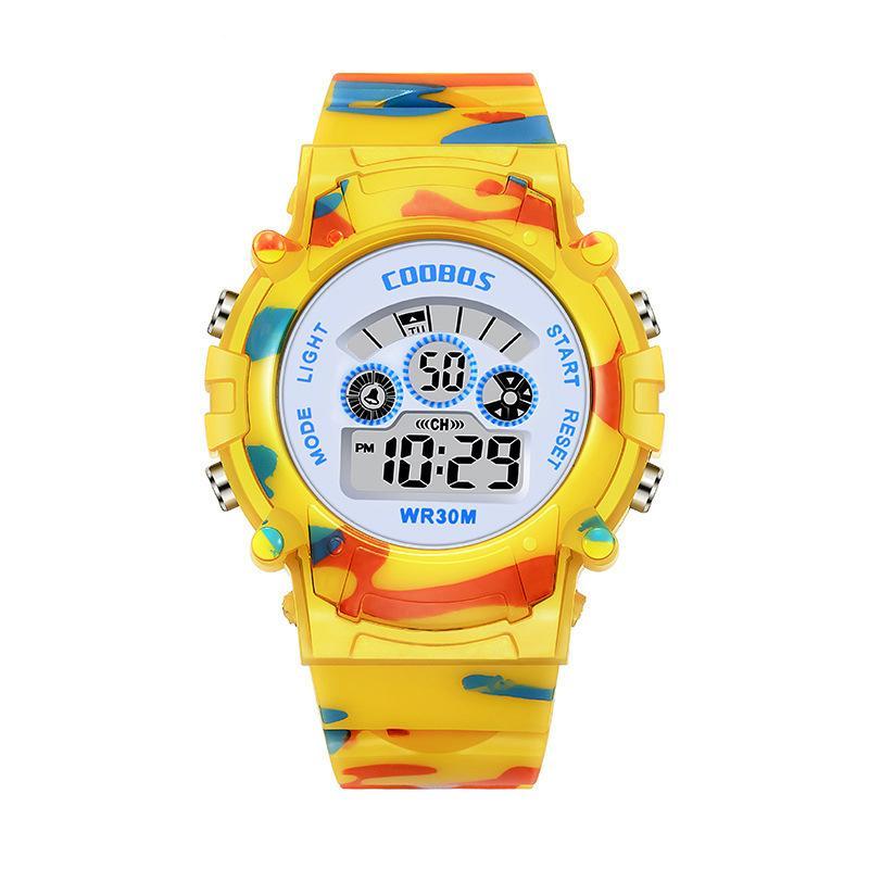 Boys Girls Children Electronic Watch Luminous Dial Lightweight Sport Style for Kids Daily School Travel
