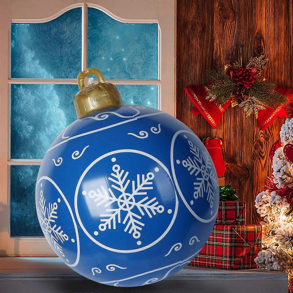 60cm Outdoor Christmas Inflatable Decorated Ball Giant Christmas Inflatable Ball Christmas Tree Decorations