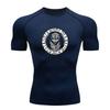 Men's Compression Fitness Sports T-Shirt, Aggressive Viking