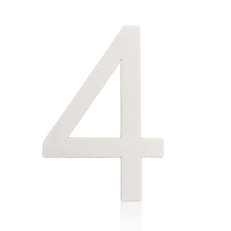 Samoprzylepna Płytka Numerowa 3D Plakietka Znak Brama Cyfra Numer Etykieta na Drzwi Hotel Plastik 0 do 9 Platerowanie Znak Domowy Adres Domu