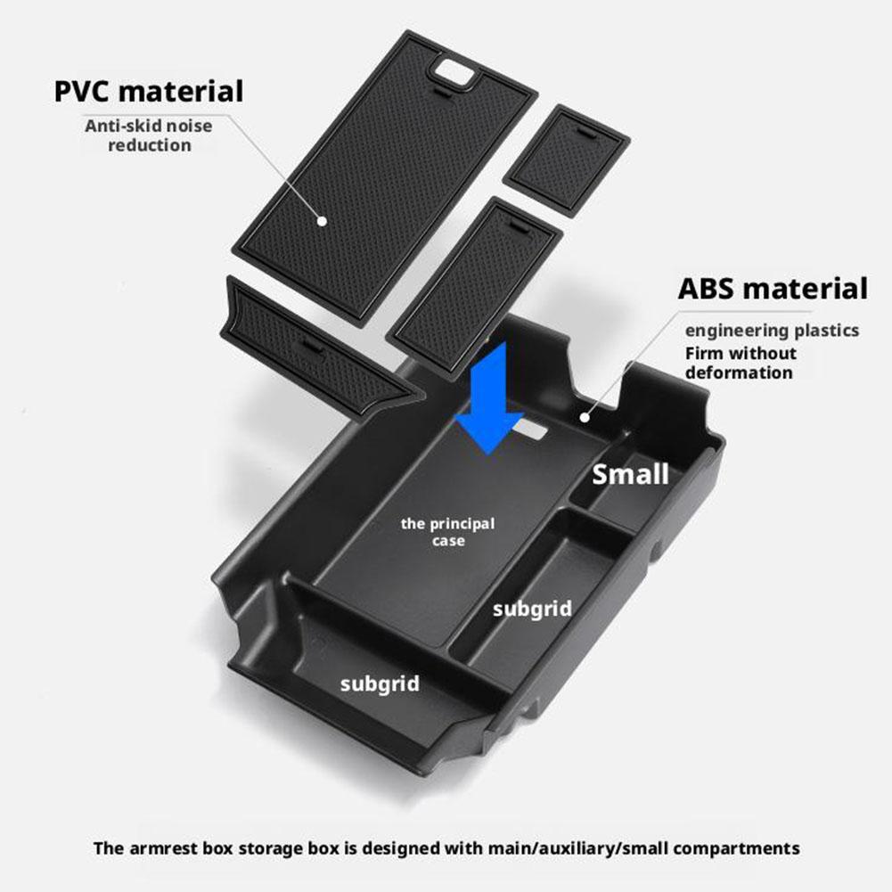 Armrest Storage Box Center Console Organizer For BMW X3 G45 2025 Center Console Armrest Storage Box Tray Interior Accessories