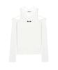 Nigaennikol Strap Twin Off Shoulder Top_White