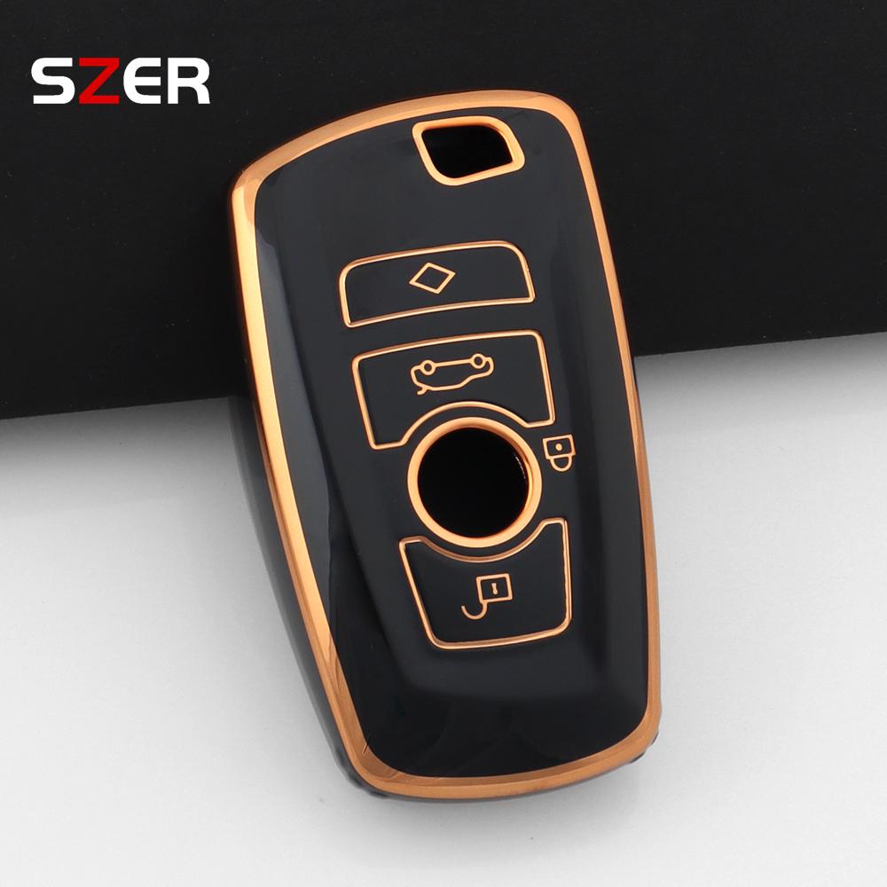 Tpu Car Key Case Cover Protector Shell Fob For Bmw 1 3 5 7 Series X1 X3 X4 X5 F10 F15 F16 F20 F30 F18 F25 M3 M4 E34 Keychain