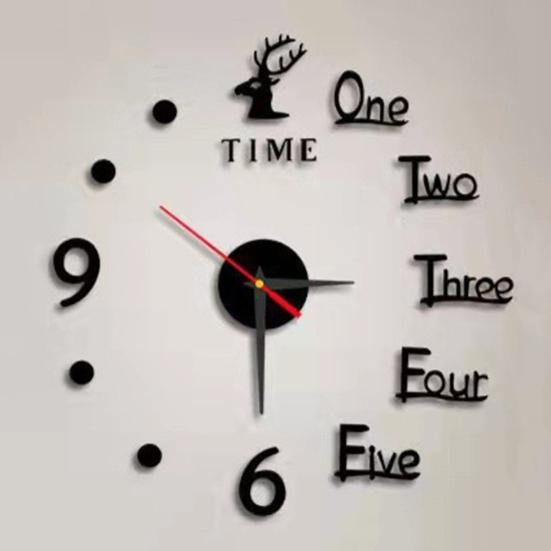 Luminous Wall Clock Modern Design Easy to Install Battery Powered Silent DIY Wall Clock Decoration for Living Room