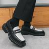 Men's Retro Casual Thick-Soled Leather Shoes with Height Increase