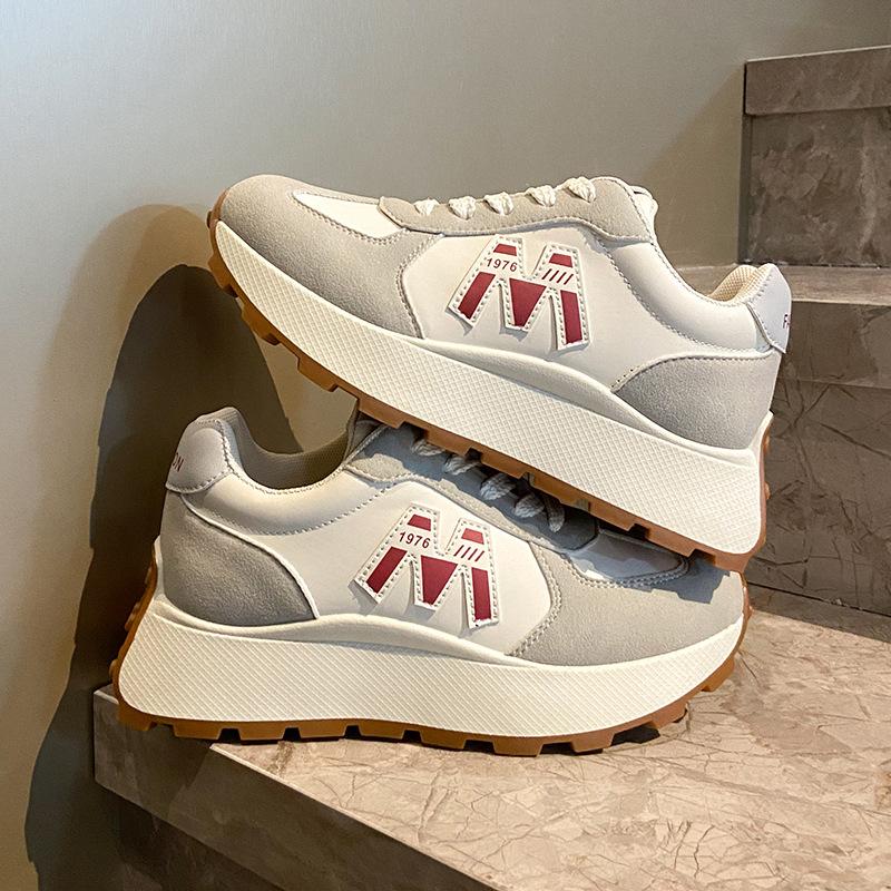 The Same Super Fire Forrest Gump Shoes Women's Milk Tea Forrest Gump Shoes Women's Shoes Breathable Thick-soled Soft-soled Women's Shoes Forrest Gump