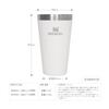 STANLEY NEW Stackable Vacuum Black Vacuum Insulated Stainless Keeps Coffee Hot or Outdoor Dishwasher Warranty Japanese Pint, 0.47L, 2.0, Tumbler,