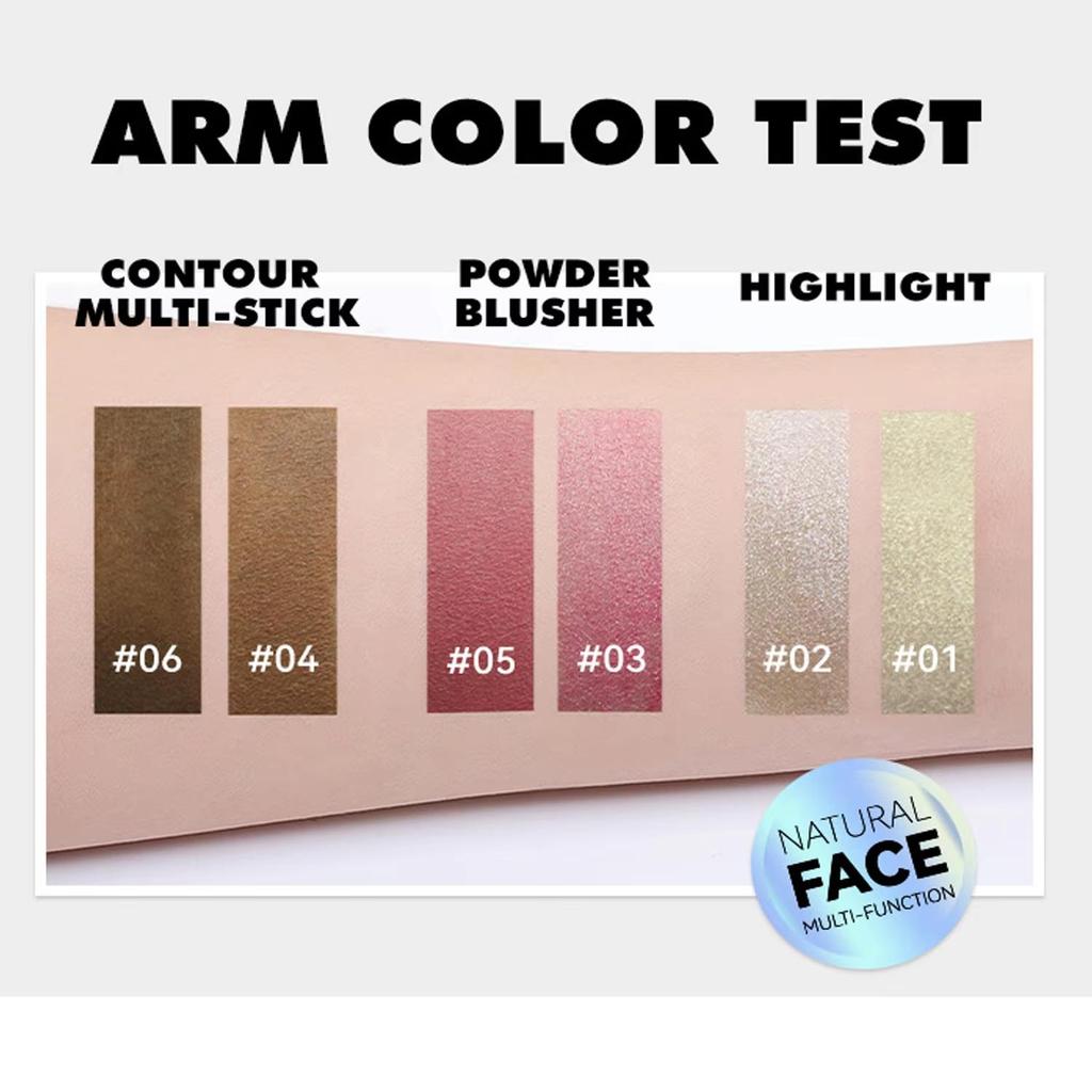 Multi-Function Highlighter Stick for Contour, Shade, and Brighten - Cream Stick for All Skin Types