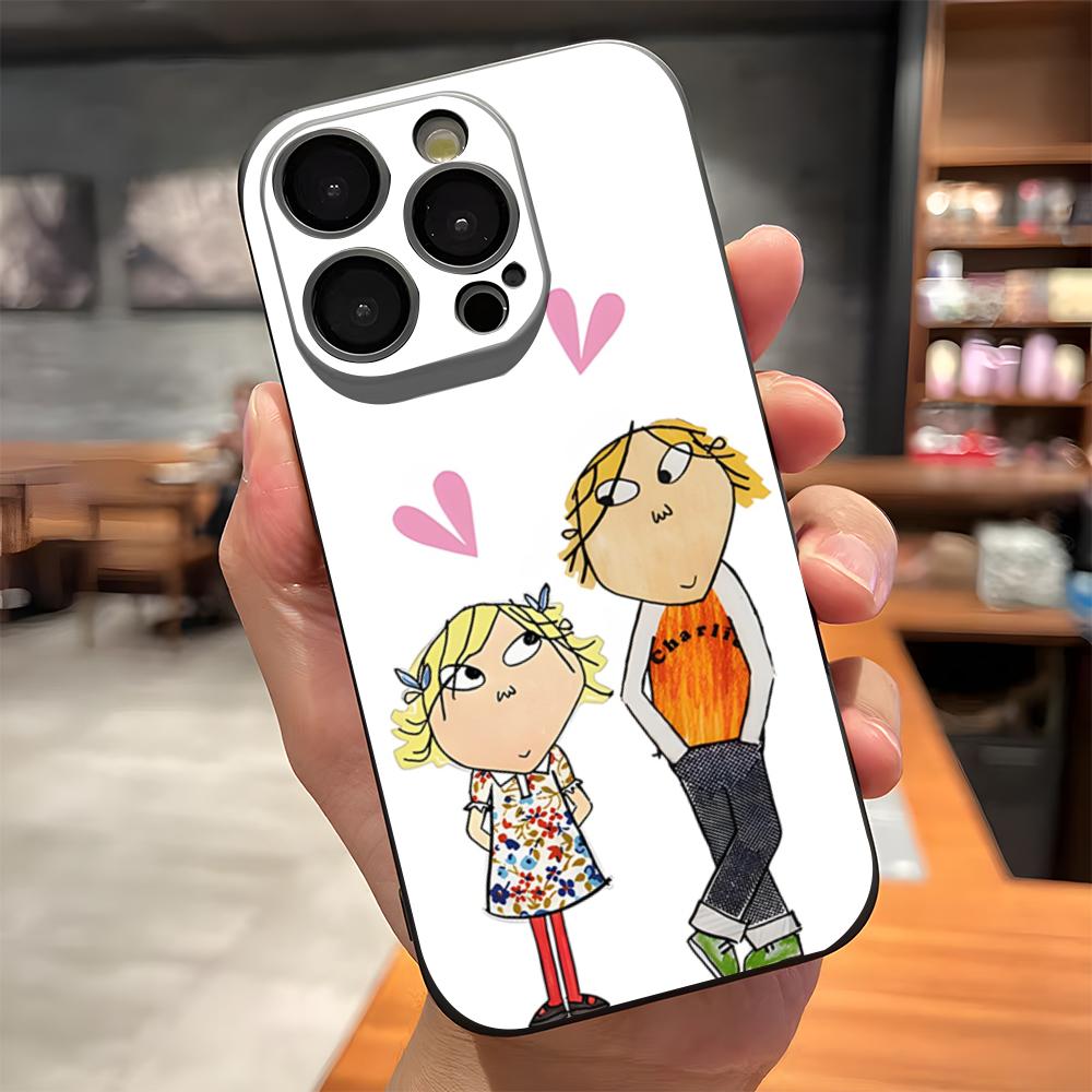 

Charlie And Lola Anime Phone Case For IPhone 17 Pro Max 15 Pro 16 14 Plus 12 13 Mini 11 Pro Shockproof Soft Cover iPhone14 Pro